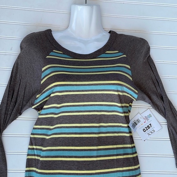 LLR - Striped Printed Randy Top-#0287 - Picture 10 of 12